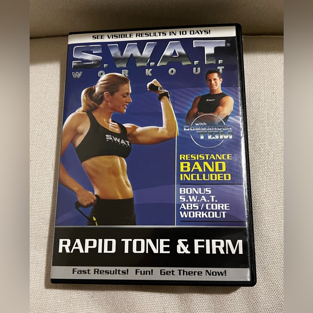 S.W.A.T. Workout - Rapid Tone & Firm DVD 2008 - Resistance Band Included